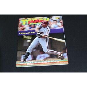 Vintage 1991 Philadelphia Phillies Today Official Scorecard Magazine MLB Program